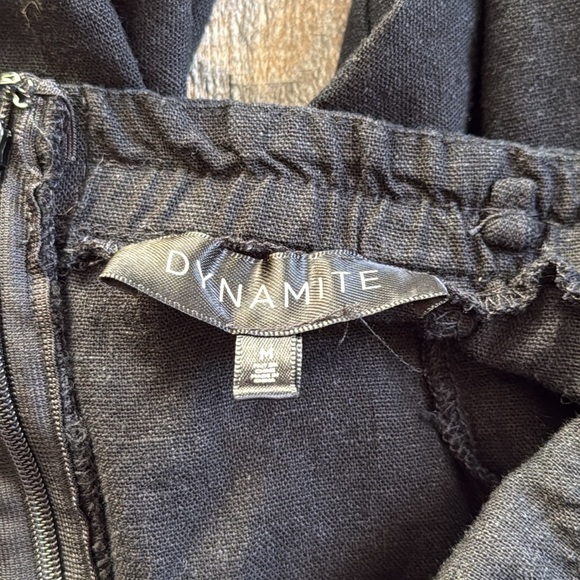 Dynamite | Linen Blend Strapless Jumpsuit - Picture 5 of 10